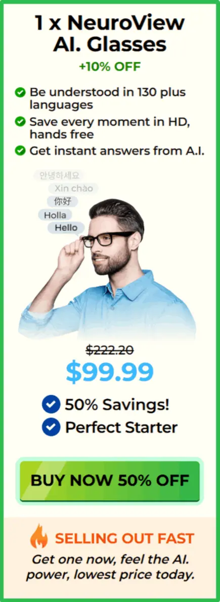 NeuroView AI Glasses package price